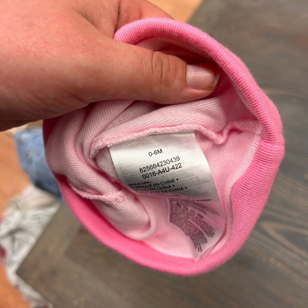 (3/$20) Levi 0-6m pink hat - Picture 2 of 2